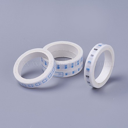 DIYスクラップブック装飾紙テープ  マスキングテープ  ホワイト  8mm  約5m /ロール DIY-F025-I02-1