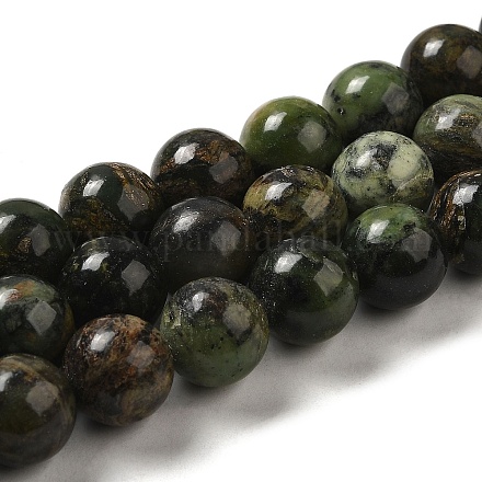 Brins naturels de perles de chrysoprase G-H298-A09-05-1