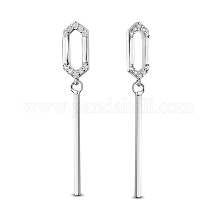 Простые элегантные серьги-гвоздики Shegrace из стерлингового серебра 925 пробы JE399A-1