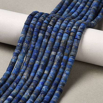 Natürlicher Lapislazuli Perlenstränge&nbsp;G-P575-B45-4x2mm-1