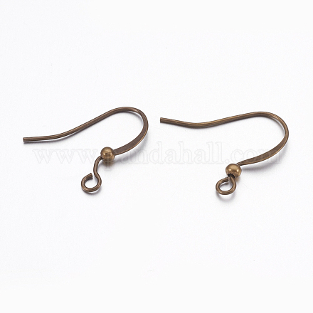 Brass Ear French Earring Hooks KK-K225-11-AB-1