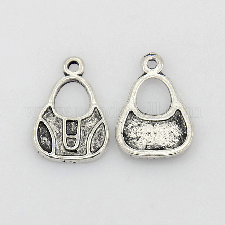Antique Silver Tibetan Silver Handbag Pendants X-LF10880Y-1