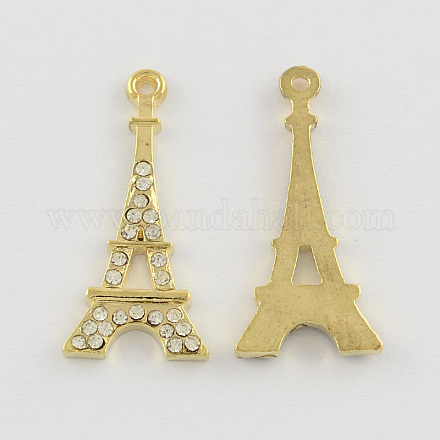 Eiffel grado di lega torre a pendenti di strass ALRI-S070-01-1
