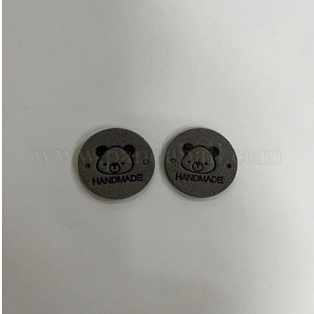 Étiquettes d'étiquettes en cuir microfibre PW-WG83062-07-1