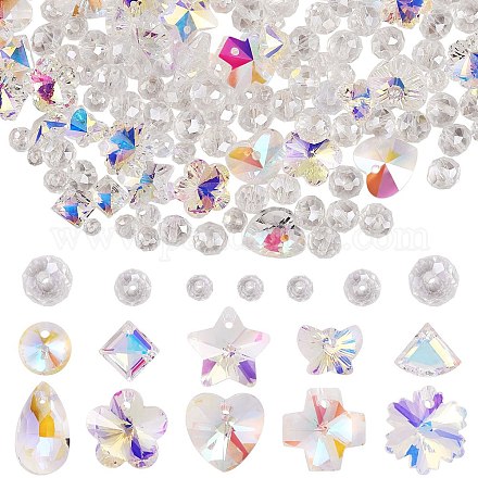 Juego de abalorios y abalorios de vidrio para hacer joyas diy. EGLA-SZ0001-24-1