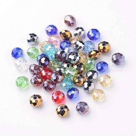 Electroplate Glass Beads GLAA-XCP0001-001-1