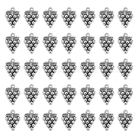 Sunnyclue 100 pz pendenti in lega stile tibetano d'uva TIBEP-SC0002-47-1