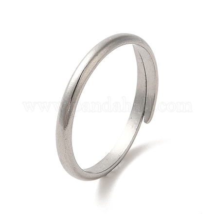 304 anillo liso de acero inoxidable RJEW-C068-14P-1