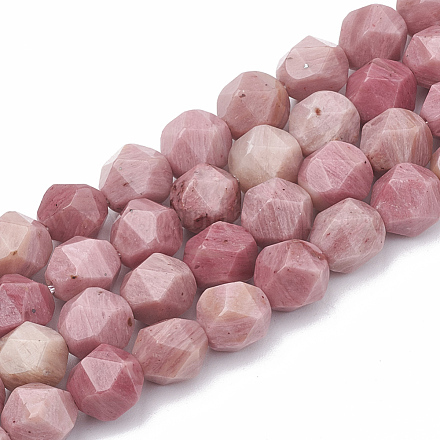 Chapelets de perles en rhodonite naturelle G-S332-6mm-007-1