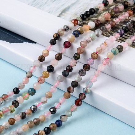 Chapelets de perles en pierres naturelles mélangées X-G-T108-39-1