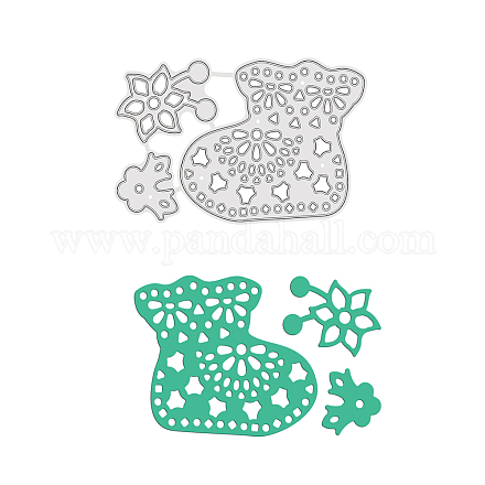 GLOBLELAND Baby Boots Metal Cutting Dies Flower Carbon Steel Die Cuts Stencil Template Moulds for Scrapbook Embossing Album Paper Card Making DIY-WH0170-959-1