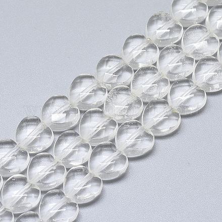 Chapelets de perles de pierre de pastèque en verre G-S357-E01-21-1