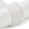 Opalite Beads Strands, Faceted, Round, 4mm, Hole: 0.6mm, about 91pcs/strand, 13.90''(35.3cm)