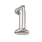 304 Stainless Steel Pendants, Figure Charms, Stainless Steel Color, Number 1, 20x10x5.5mm, Hole: 3x2mm