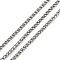 304 Stainless Steel Wheat Chains, Unwelded, Ion Plating(IP), with Spool, Stainless Steel Color, 2~2.5mm
