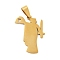 201 Stainless Steel Pendants, Libra Law, Golden, 29.5x23x1.5mm, Hole: 8x4mm