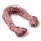 Laser PU Leather Cord, for DIY Jewelry Making, Light Coral, 2mm, about 98~100m/Bundle
