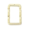 Rack Plating Alloy Pendants, Rectangle, Golden, 29.5x16x3mm, Hole: 0.8mm