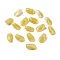 Opaque Acrylic Beads, Imitation Gemstone, Nuggets, Two Tone, Faceted, Yellow, 24.5x14.5x10.5mm, Hole: 1.6mm, 322pcs/500g