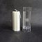 Candle Plastic Molds, for Making Scented Candles, Clear, Column, 65x65x175mm