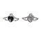 Alloy Enamel Pendants, Platinum, Heart, 11.2x20mm, Hole: 1.5mm