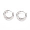 Tarnish Resistant 202 Stainless Steel Huggie Hoop Earrings, Hypoallergenic Earrings, with 316 Surgical Stainless Steel Pin, Stainless Steel Color, 10 Gauge, 15x2.5mm, Pin: 1mm