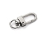 Alloy Swivel Snap Clasps, for Bag Making, Platinum, 33x13mm