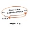 Adjustable Expandable 304 Stainless Steel Bangles for Women