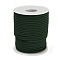 Nylon Threads, Milan Cords/Twisted Cords, Dark Olive Green, 3mm, about 21.87 yards(20m)/roll