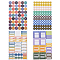 GORGECRAFT 12 Sheets Habit Tracker Stickers Colorful Planner Sticker Teeth Music Gift Apple Exercise Mini Icons Weekly Study Spending for Healthy Diet Workout Calendar Journal Planning Scrapbooking