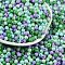 Opaque Acrylic Beads, Round, Sea Green, 4mm, Hole: 1.2mm