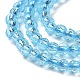 Transparent Glass Beads Strands GLAA-H021-03-13-5