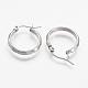 304 Stainless Steel Hoop Earrings BJEW-N0039-07P-2