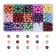 600 pièces 15 couleurs perles acryliques imitation perle OACR-SZ0001-17-1