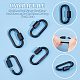 UNICRAFTALE 6Pcs 304 Stainless Steel Screw Carabiner Lock Charms Oval Keychain Clasps Black Keychain Clip Hook Quick Link for DIY Bracelet Necklaces Keychain Jewelry Making STAS-UN0050-89EB-5
