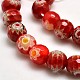 Faceted Millefiori Glass Round Beads Strands LK-P006-12-3