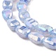 Chapelets de perles en verre imitation jade GLAA-P058-06A-4