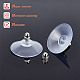 GORGECRAFT 12PCS License Plate Suction Cups Hooks Clear 52Mm Diameter Strong Suctions Cup Holders Bathroom Kitchen Shelf Accessories with Iron M6 Cap Nut for Shade Cloth Acrylic Plate FIND-GF0003-39A-3