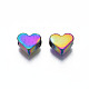 Perlas de aleación de color arco iris chapado en estante PALLOY-S180-340-2