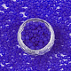 Perles de verre de couleurs givrées SEED-S040-04A-05-2