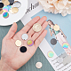 UNICRAFTALE 30pcs 5 Colors 20mm Flat Round Stamping Blank Tags 304 Stainless Steel Pendants Smooth Dangle Pendant Blanks for Bracelet Necklace Jewelry Making STAS-UN0006-95-2