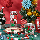 Benecreat クリスマス花瓶フィラーパール 181 個  キャンドルフィラー  キャンディケインとスノーフレークのポリマー粘土と樹脂のフランジ、クリスマスホームテーブルパーティー、結婚式のお祝いの装飾用 DIY-BC0009-61-5