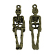 Supports alliage squelette pendentif en strass de style tibétain TIBEP-30085-AB-NR-1