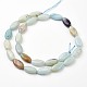 Brins de perles d'amazonite de fleurs naturelles G-J374-18-3