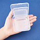 Benecreat 27 confezione di scatole di contenitori per contenitori di plastica trasparente rettangolari di dimensioni miste con coperchio per oggetti CON-BC0003-01-4