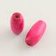 Dyed Natural Long Oval Wood Beads WOOD-Q003-23x8mm-07-LF-1