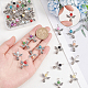 Pandahall elite ange imitation perle acrylique pendentifs FIND-PH0010-04-3