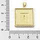 Латунные микропаве прозрачные подвески с фианитом KK-A221-26G-02-3