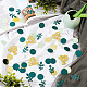 GLOBLELAND 620Pcs Confetti Greenery Baby Shower Decorations with Flat Round Leaf Clothes Word Heart pattern Paper Confetti for Birthday Gender Reveal Party DIY-GL0009-01-4