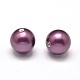 Half Drilled Round Shell Pearl Beads BSHE-M002-16mm-28-1